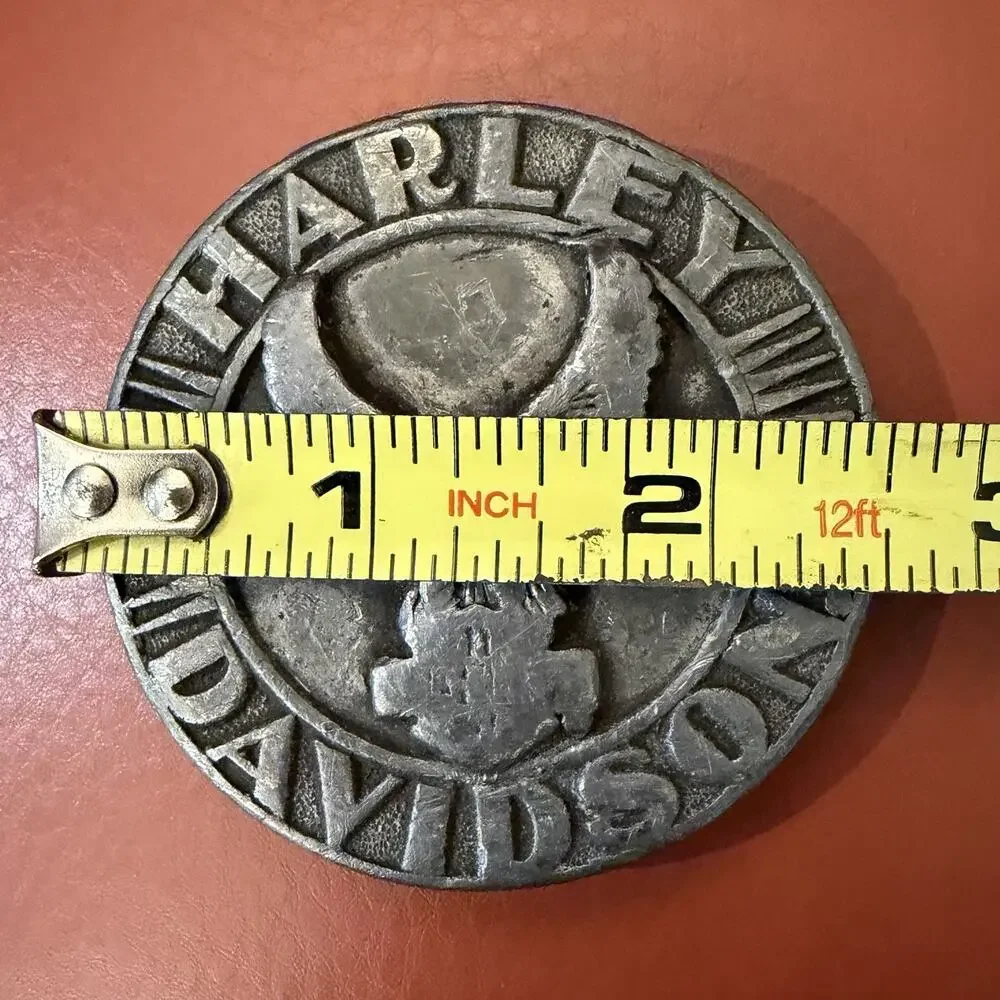 VINTAGE - 1992 Siskiyou - HARLEY DAVIDSON Pewter Belt Buckle R-88 Made in USA